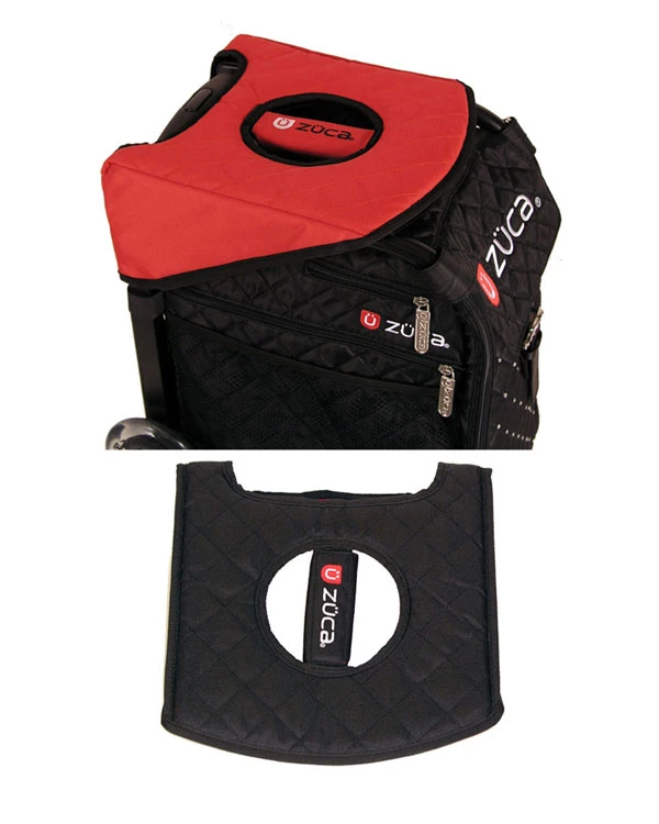 Zuca Seat Cushion Black/Red