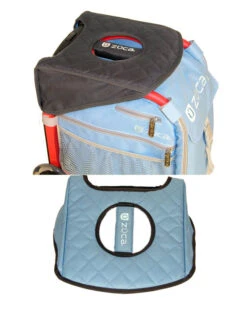 Zuca Seat Cushion Charcoal Gray/Gloss Blue